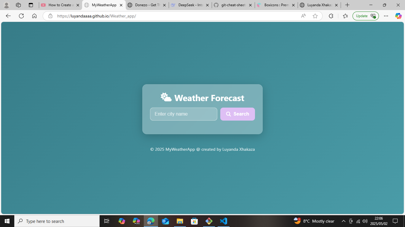 weather app